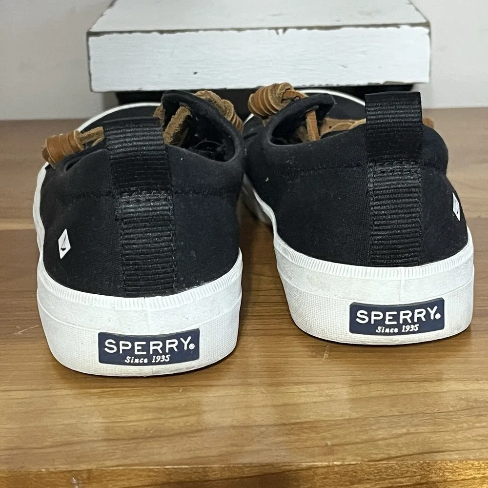 Sperry X Netflix Outer Banks OBX Top Sider Black Brown Laces‎ Women's Size 9.5